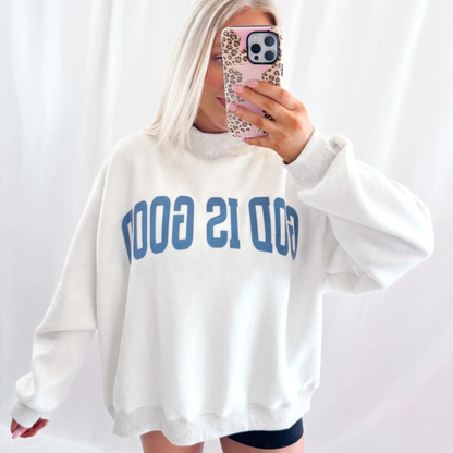 God Is Good/Jesus® Reversible Mockneck