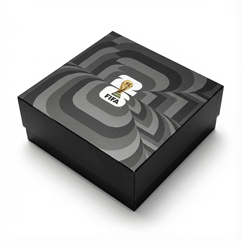Premium black gift box with FIFA 2026 World Cup emblem
