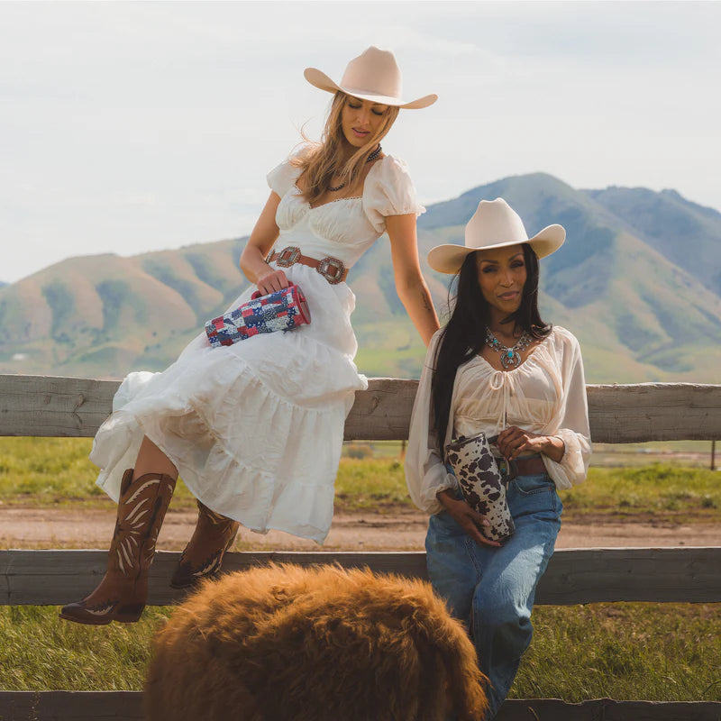 American Heritage Collection lifestyle — Frontier & Quilted Americana tumblers
