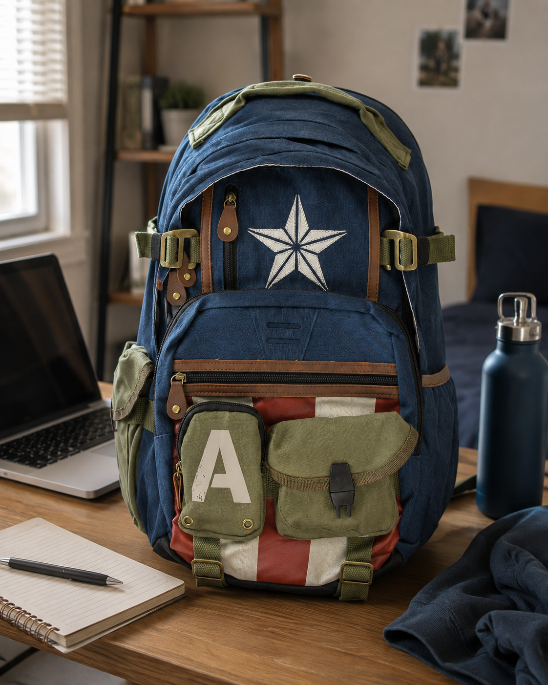 Captain America Backpack — lifestyle