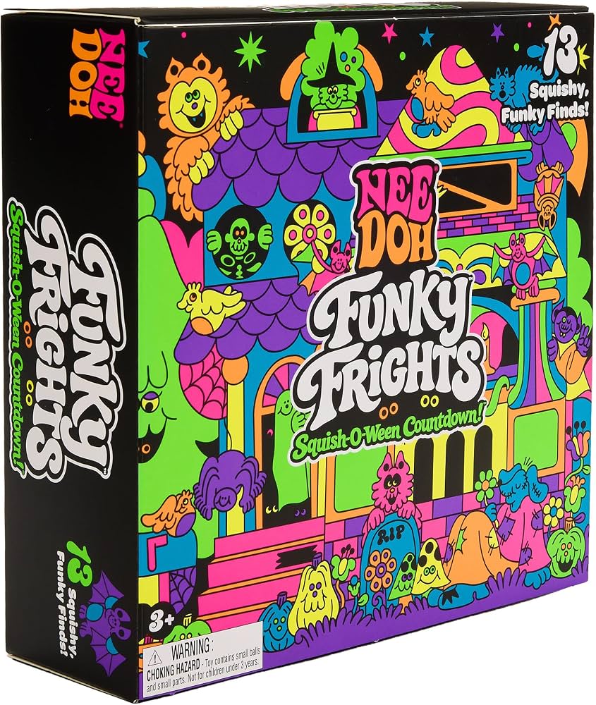 NeeDoh Funky Frights Squish-O-Ween Countdown box