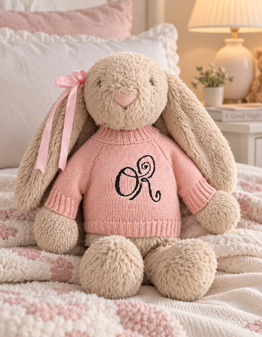 Olivia Rodrigo Jellycat on bed