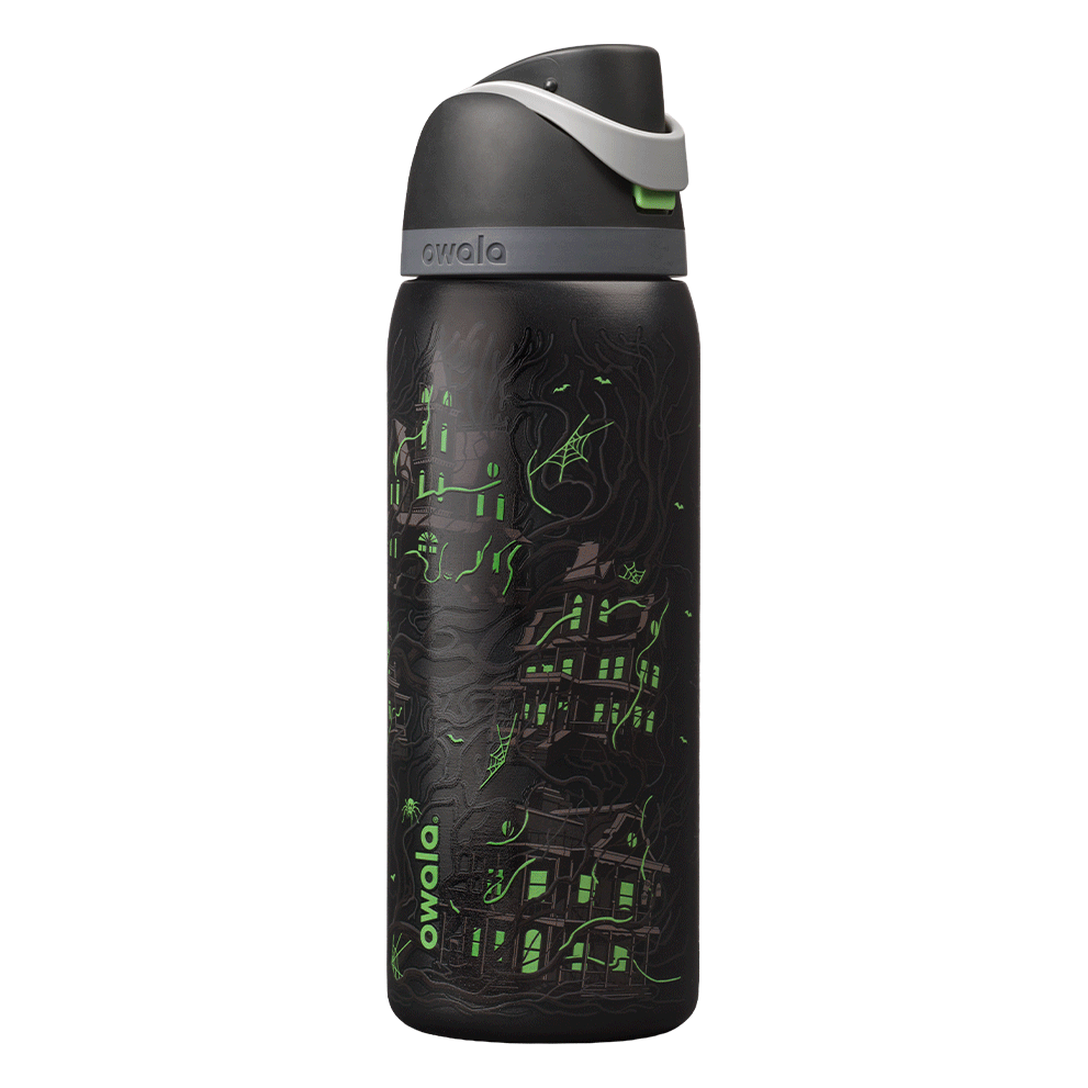 Owala FreeSip 32oz Midnight Manor glow water bottle