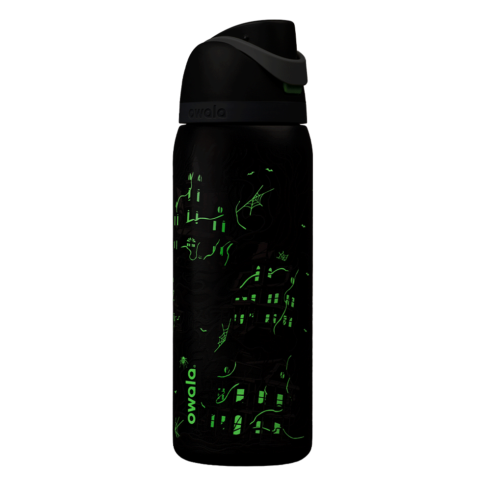 Owala FreeSip 32oz Midnight Manor glow water bottle