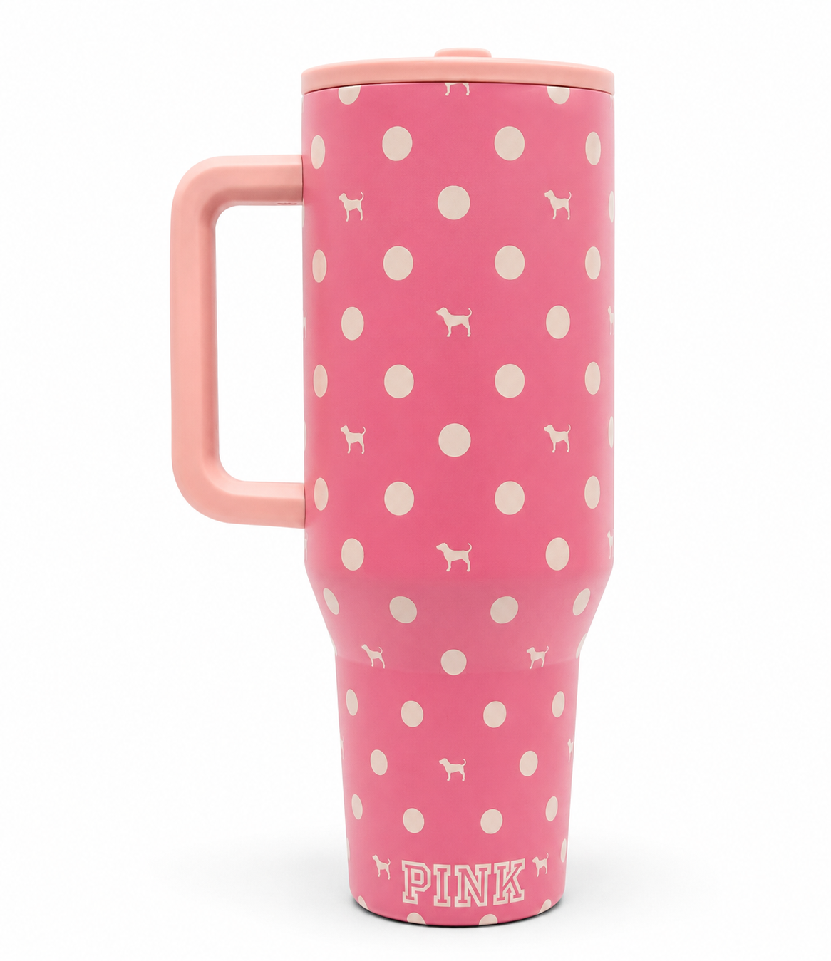 PINK Polka Dot Tumbler