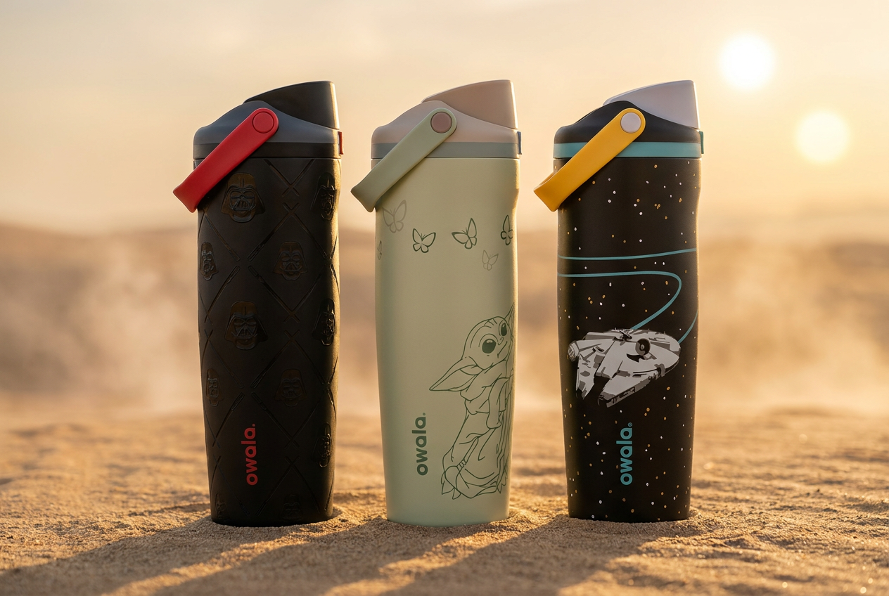 Star Wars FreeSip trio - Vader, Grogu, Millennium Falcon